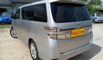 2012 Toyota VELLFIRE 2.4 Z DBA ANH20 (A) P/DOOR -TY full