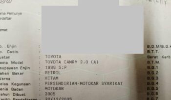 Toyota CAMRY 2.0 FACELIFT (A) ELECTRIC SEAT -TY full