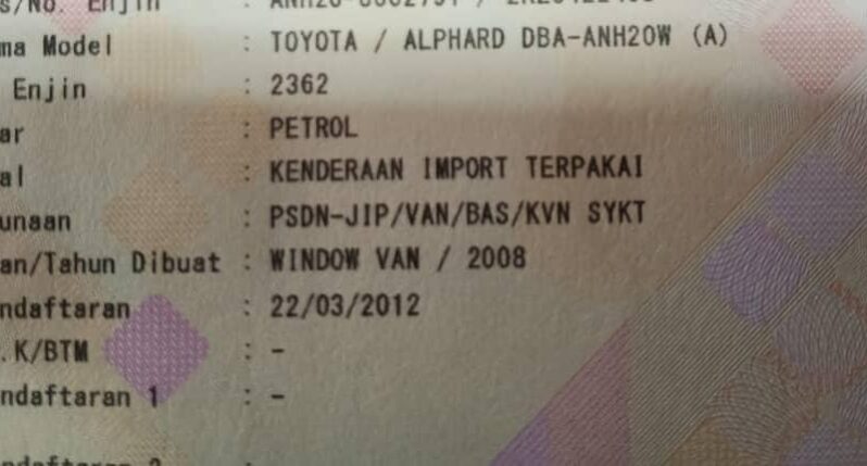 Toyota ALPHARD 2.4 (A) POWER DOOR – TY full